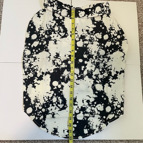 Top Paw Black Bleach Button Up Dress Shirt for Dogs Size XL - Picture 7 of 12